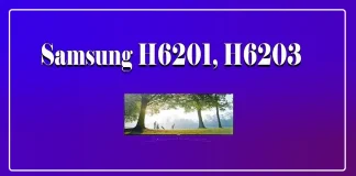 Paramètres recommandés pour TV Samsung H6201, H6203 (États-Unis, Canada), H6200 (Europe)
