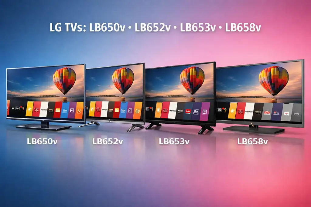 LG TVs from the LB650v, LB652v, LB653v, and LB658v