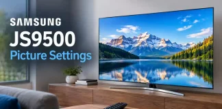 Réglages de l’image du Samsung JS9500