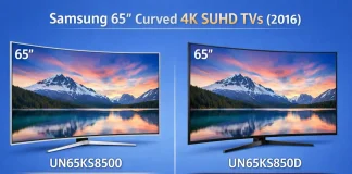Les TV Samsung UN65(55)KS8500 et UN65(55)KS850D
