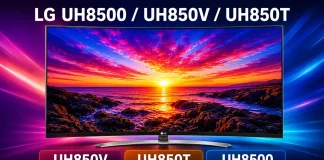 Paramètres d’image recommandés pour les téléviseurs LG UH8500, UH850V et UH850T