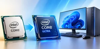 Générations des processeurs de bureau Intel de la 1re génération Core à Core Ultra
