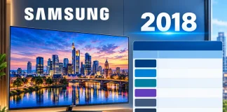 Samsung TV Lineup 2018 – Tableau comparatif complet