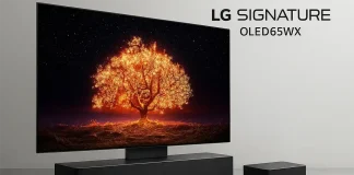 Aperçu et spécifications techniques du TV LG SIGNATURE OLED65WXPUA