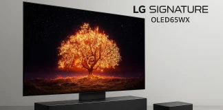 Aperçu et spécifications techniques du TV LG SIGNATURE OLED65WXPUA