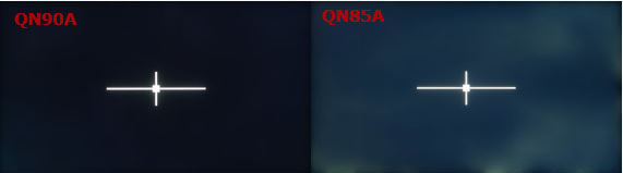 Comparaison de la qualité des écrans QN90A et QN85A