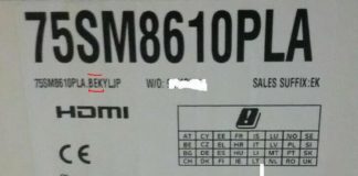 LG AEU, AEK TVs, c’est-à-dire