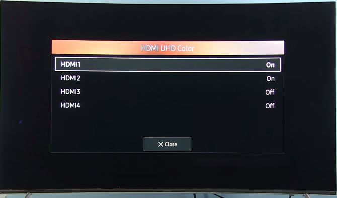 réglage TV HDR samsung 4k