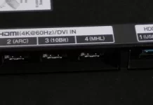 Étiquettes des ports HDMI 4K@60Hz, HDCP 2.2, ARC, 10Bit, MHL — explication