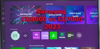 Samsung CU8000 vs CU7000 quelle TV est la meilleure à acheter ?