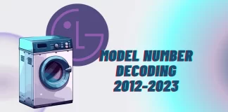 Décodage du numéro de modèle du lave-linge LG 2012-2023