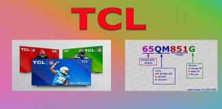 Numéro de modèle des téléviseurs TCL, 2015–2025, signification et décodage