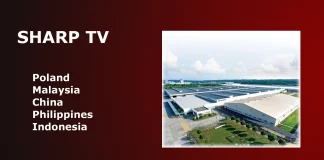 Qui fabrique les téléviseurs Sharp et où ?