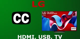 Paramètres des sous-titres codés du téléviseur ; Applications, chaînes, HDMI, USB