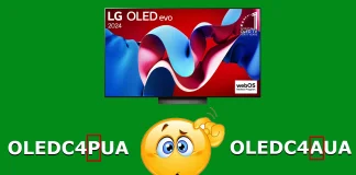 Différences LG OLED evo C4AUA et C4PUA