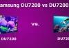 Téléviseur Samsung DU7200D vs DU7200
