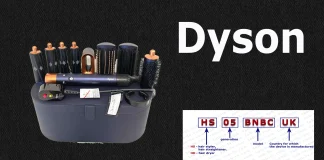 Explication du numéro de modèle de l’appareil de soin capillaire Dyson