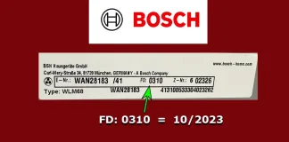 Décodage du numéro FD Bosch et explication