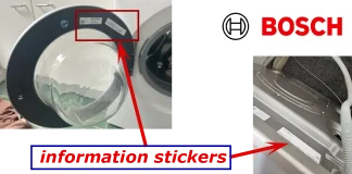 Recherche du modèle et du numéro de série de Bosch Washing & Drying