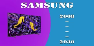 Modèles de téléviseurs Samsung par année