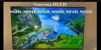 Samsung OLED S85D, S90D, S92D, S93D, S94D, S95D : différences