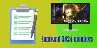 Liste des moniteurs Samsung 2024