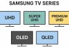 éries de téléviseurs Samsung : UHD, Super UHD, Premium UHD, OLED, QLED