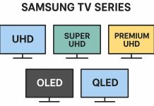 éries de téléviseurs Samsung : UHD, Super UHD, Premium UHD, OLED, QLED