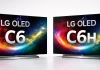 Les téléviseurs LG OLED evo AI C6 4K Smart TV, modèles C6AUA, C6PUA, C6HUA et C6HUP.