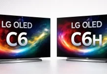 Les téléviseurs LG OLED evo AI C6 4K Smart TV, modèles C6AUA, C6PUA, C6HUA et C6HUP.