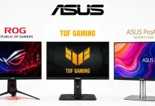 Moniteurs ASUS, séries et leurs différences