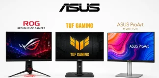 Moniteurs ASUS, séries et leurs différences