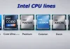 Numéros de modèles et générations des processeurs Intel