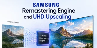 Samsung Remastering Engine et UHD Upscaling sur les téléviseurs Samsung