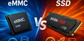 La différence entre le stockage eMMC et SSD