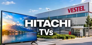 Où sont fabriqués les téléviseurs Hitachi et qui les fabrique ?