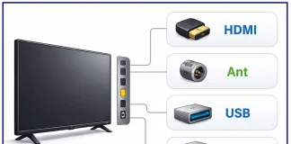 Ports et connecteurs du téléviseur