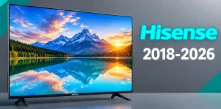 Hisense TV par année, gammes 2018–2026