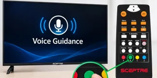 Comment activer ou désactiver Voice Guidance sur un téléviseur Sceptre