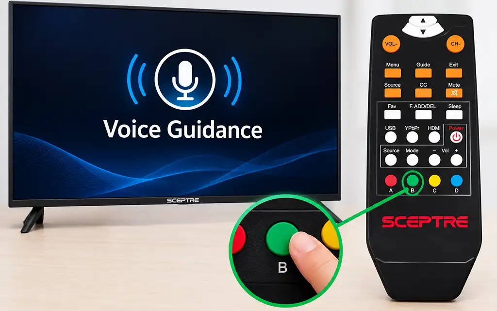 How to Turn On or Turn Off Voice Guidance on a Sceptre TV