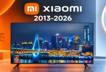 Gamme de téléviseurs Xiaomi par année, 2013–2026